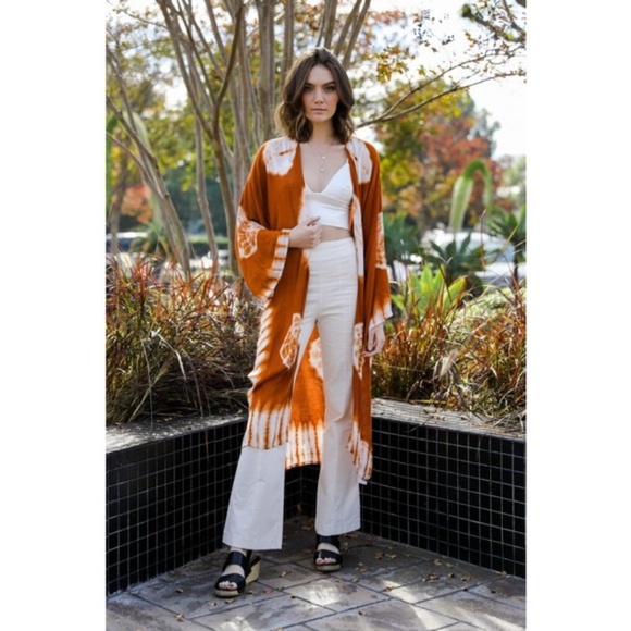 AUDREY Tie- Dye Kimono - Picture 3 of 5